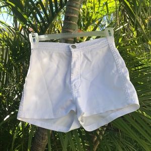 American Apparel High Waisted white shorts